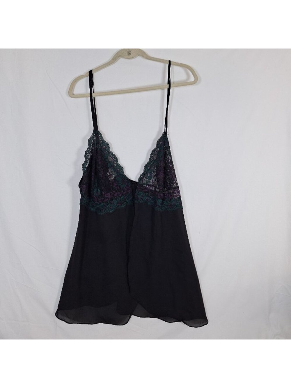 Vintage Secret Treasures Black Satin Cami